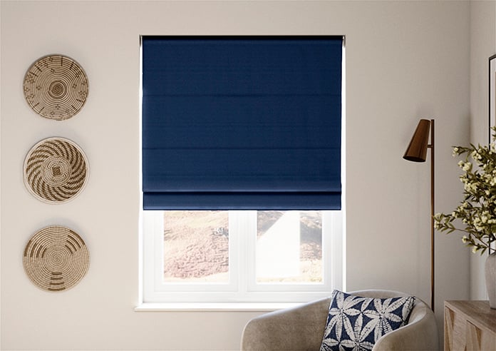 Cortona, Deep Sapphire - Twist&Fit Roman Blind - Image 3